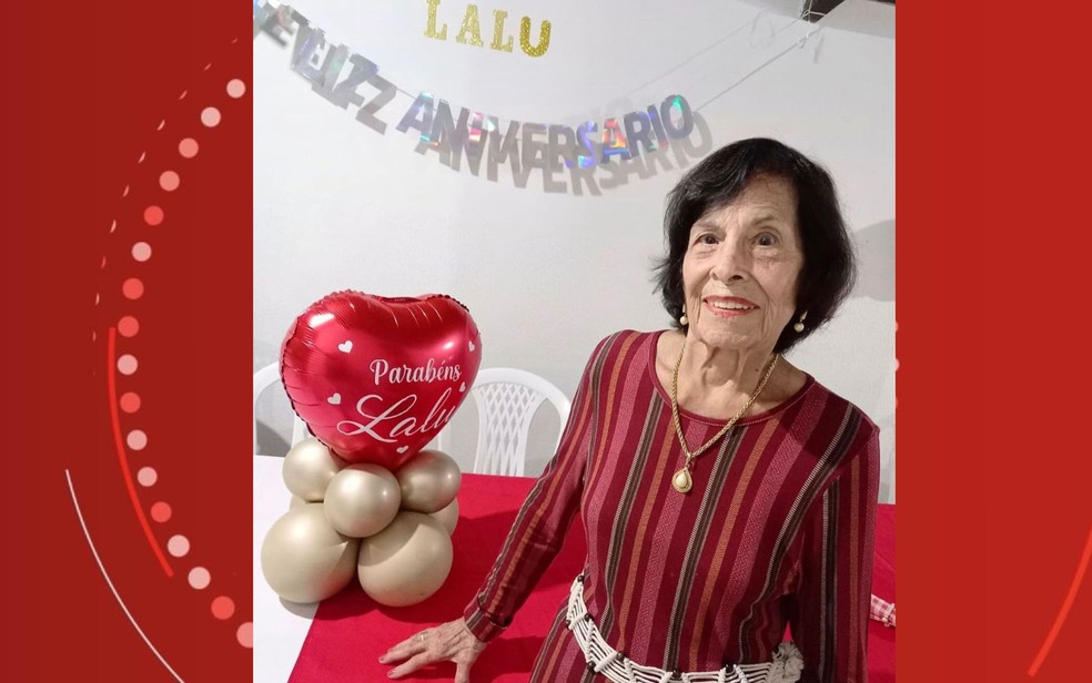 Dona Lalu completa 100 anos nesta segunda-feira. — Foto: Arquivo Pessoal