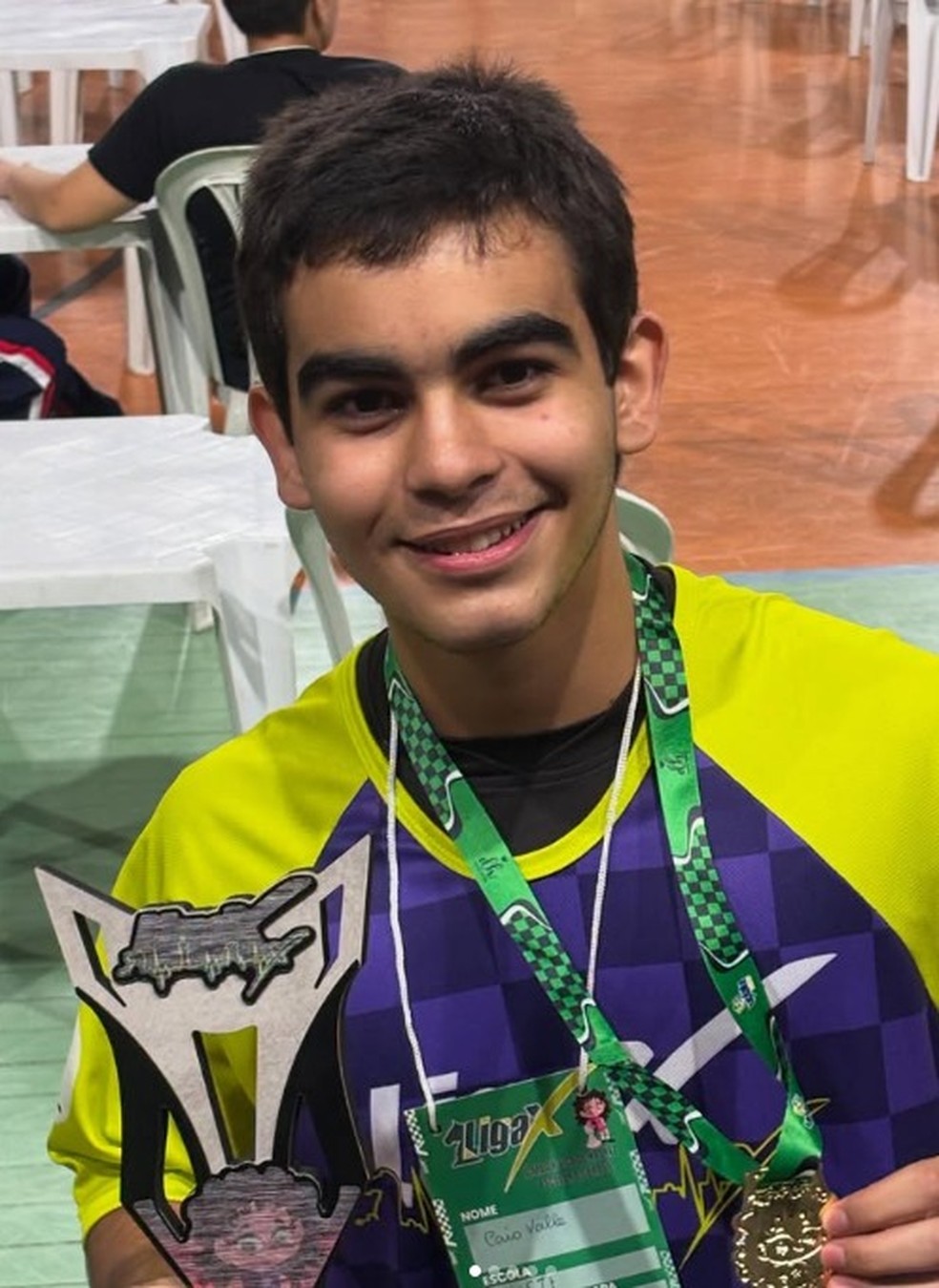 Caio Temponi é destaque em várias premiações e aprovações desde os 12 anos — Foto: Reprodução/Redes Sociais