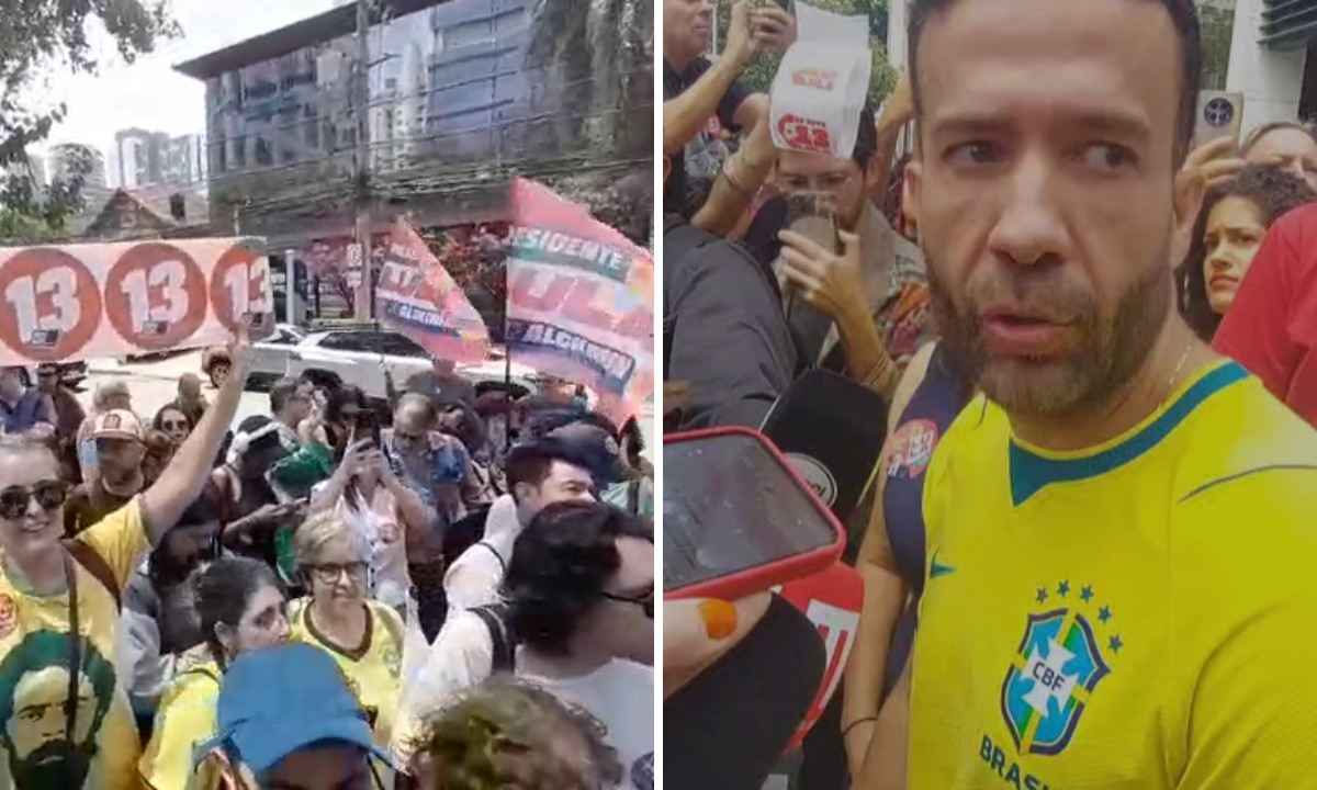 
Janones é recebido por apoiadores após alta em SP, compara Lula a Messi e diz que presidente não precisa usar redes sociais