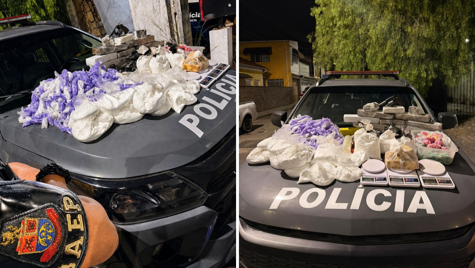 PM apreende mais de 19 kg de drogas e arma em Roseira, SP
