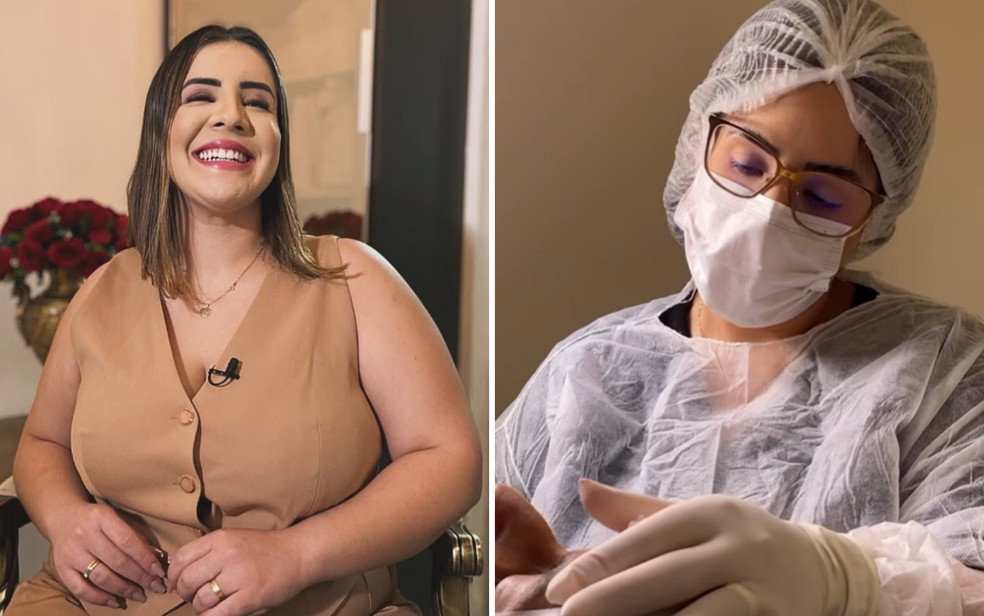 Dentista Miriã Costa, investigada por exercício ilegal da medicina, em Goiânia — Foto: Reprodução/Redes Sociais
