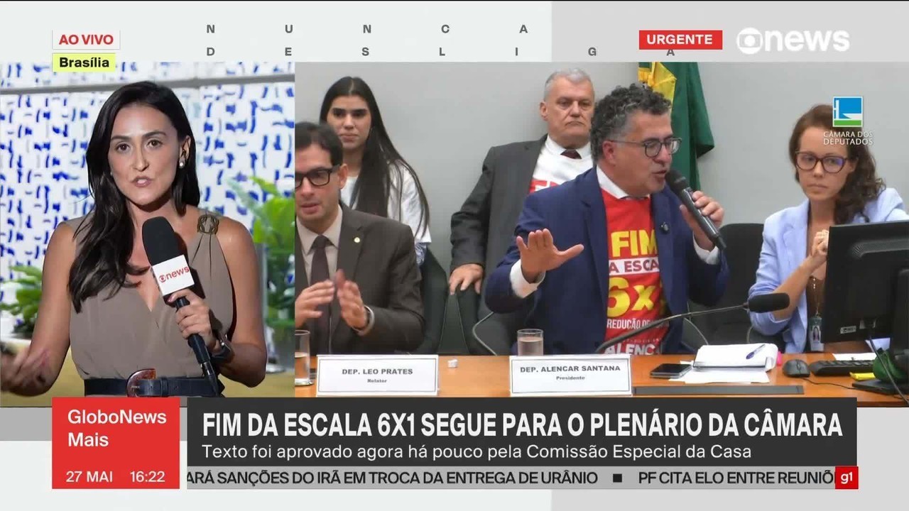 Fim da escala 6x1:Câmara aprova texto-base da PEC; como votaram deputados e partidos no 1º turno