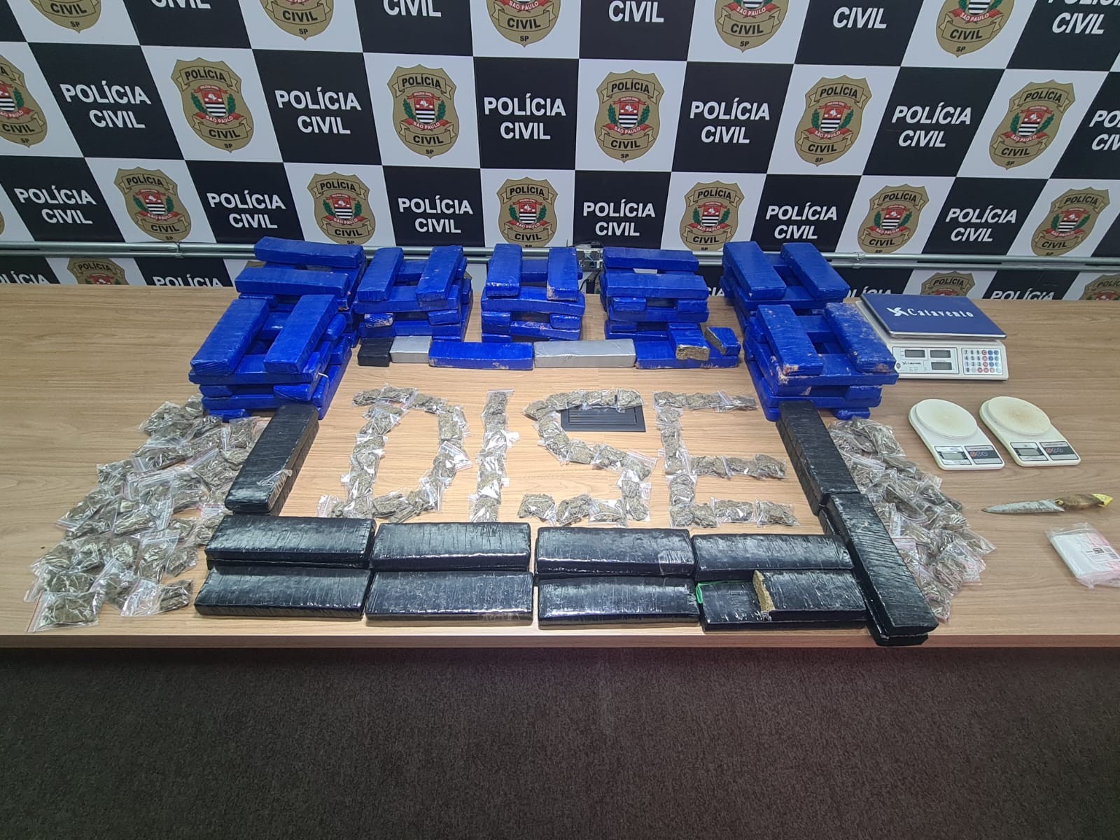 Polícia Civil encontra 'casa-bomba' e apreende cerca de 80 quilos de maconha em Itapetininga