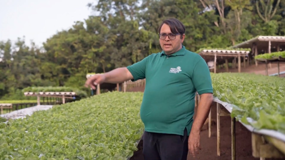Empresário Jucélio Pereira de Lacerda foi preso suspeito de atrair investimentos em hortaliças e dar golpe de mais de R$ 120 milhões — Foto: Hort Agreste Hidroponia/Divulgação