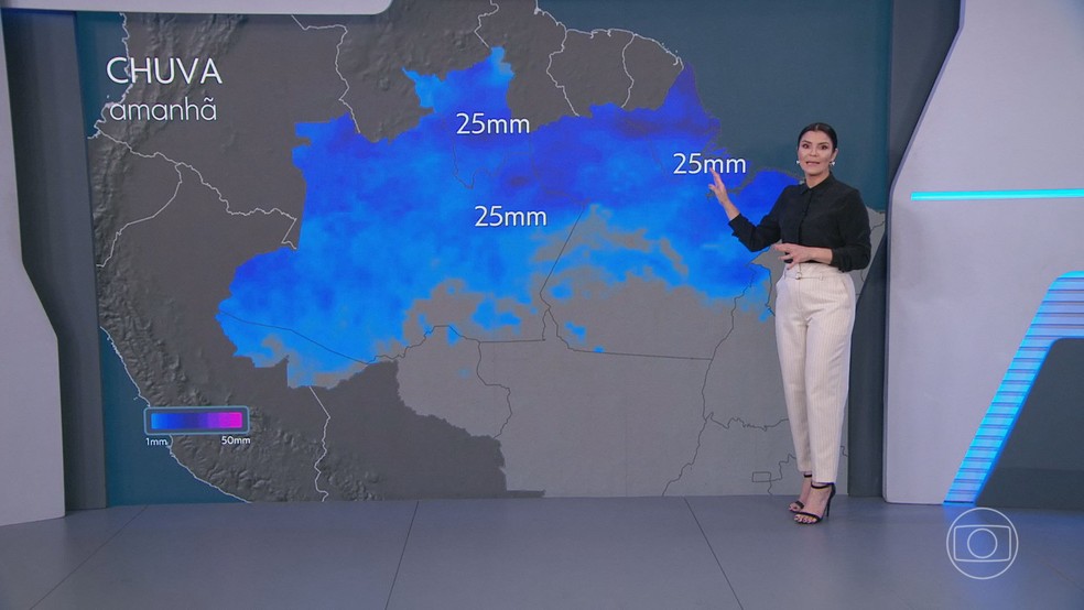 Chuvas localizadas são esperadas na região Norte. — Foto: TV Globo/Reprodução