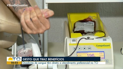 Lei assegura atendimento preferencial para doadores de sangue no Tocantins