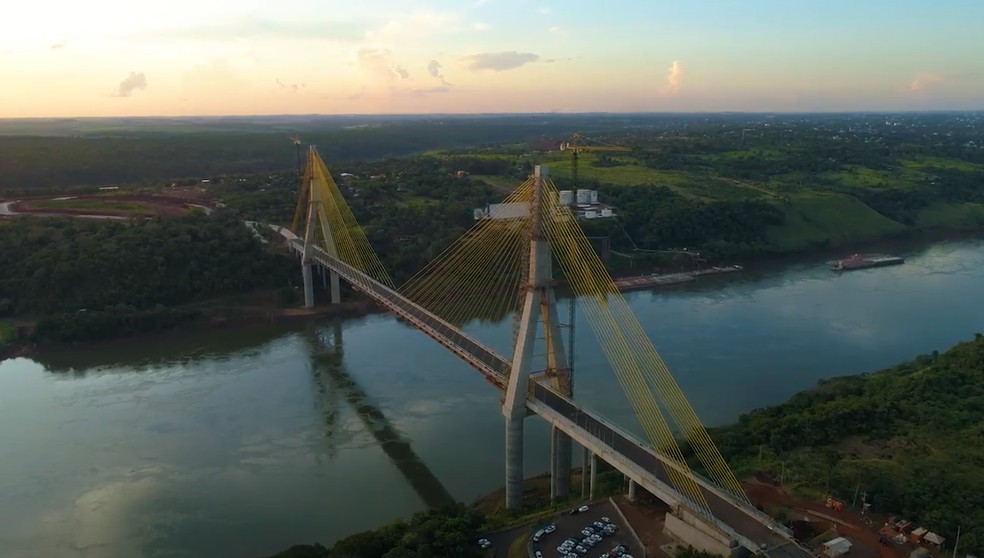 Nova ponte Brasil-Paraguai  — Foto: Itaipu Binacional 
