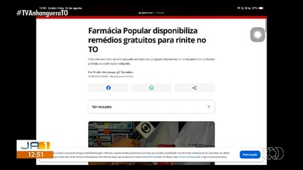 Farmácia Popular disponibiliza remédios gratuitos para rinite no TO