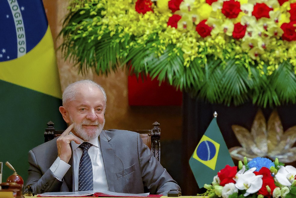 Lula, durante viagem ao Vietnã — Foto: Ricardo Stuckert/Presidência da República