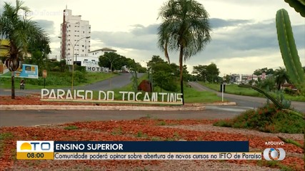 Consulta pública discute criação de novos cursos na unidade do IFTO em Paraíso do TO
