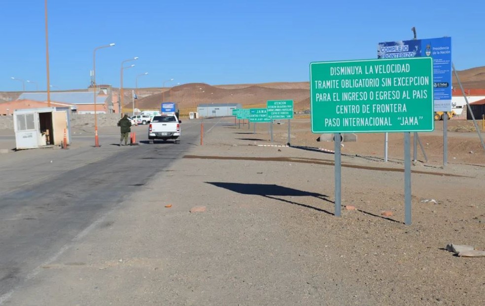 Paso Jama, na fronteira da Argentina com o Chile — Foto: Anderson Viegas/g1 MS