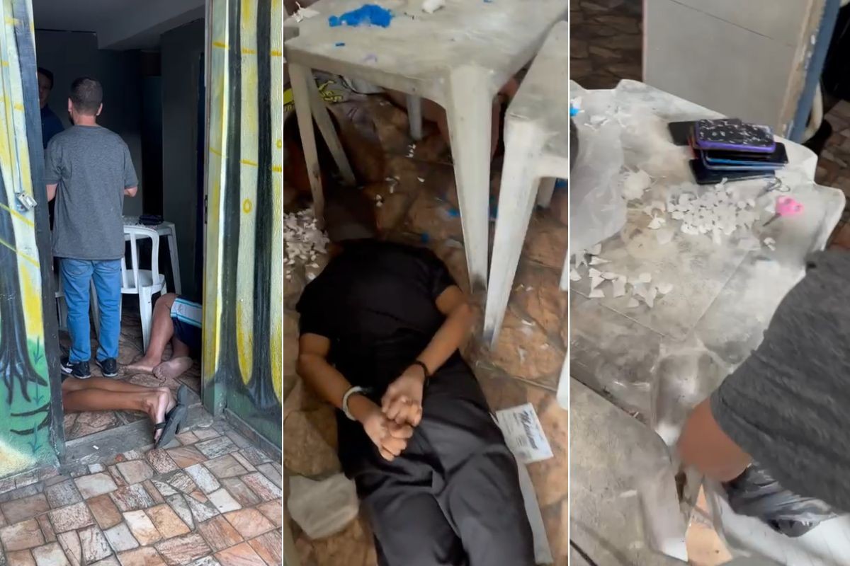 Polícia Civil descobre 'casa-bomba' e prende 11 suspeitos no litoral de SP; VÍDEO