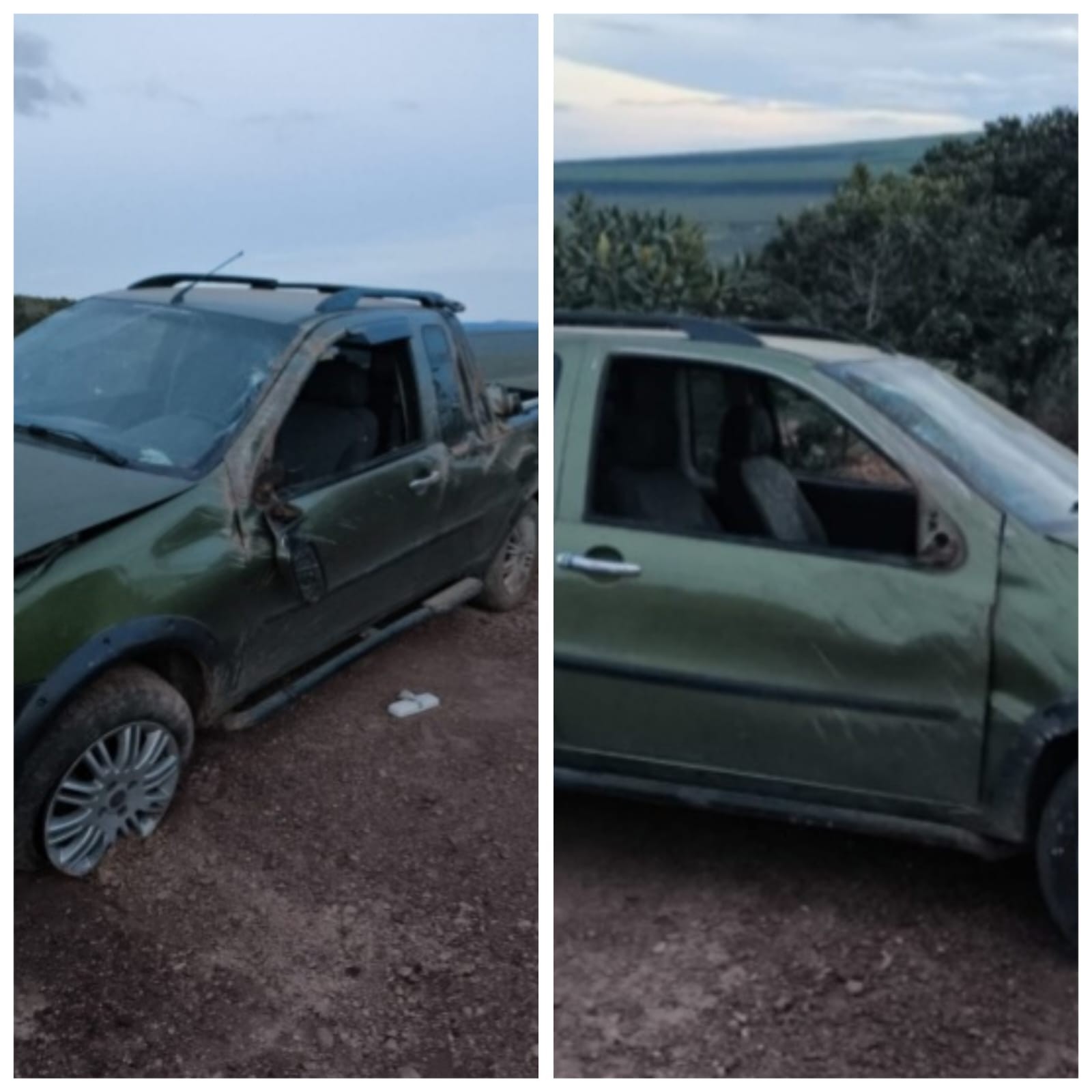 Menina de 11 anos morre e pais ficam feridos em capotamento na zona rural de Itacambira