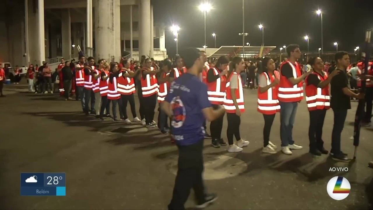 Com simulação de primeiros socorros e protocolo para crianças perdidas, mil voluntários treinam para o Círio em Belém