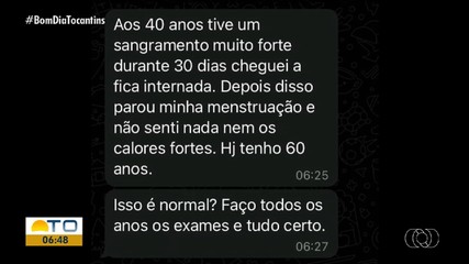 Bom Dia Responde tira dúvidas sobre menopausa