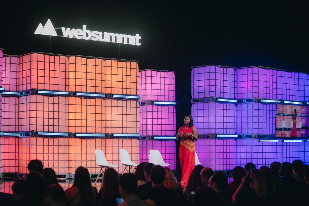 Representantes de grandes empresas de tecnologia como Nvidia, IBM, Microsoft, Meta e Groq estiveram no Web Summit Rio 2025. — Foto: Divulgação