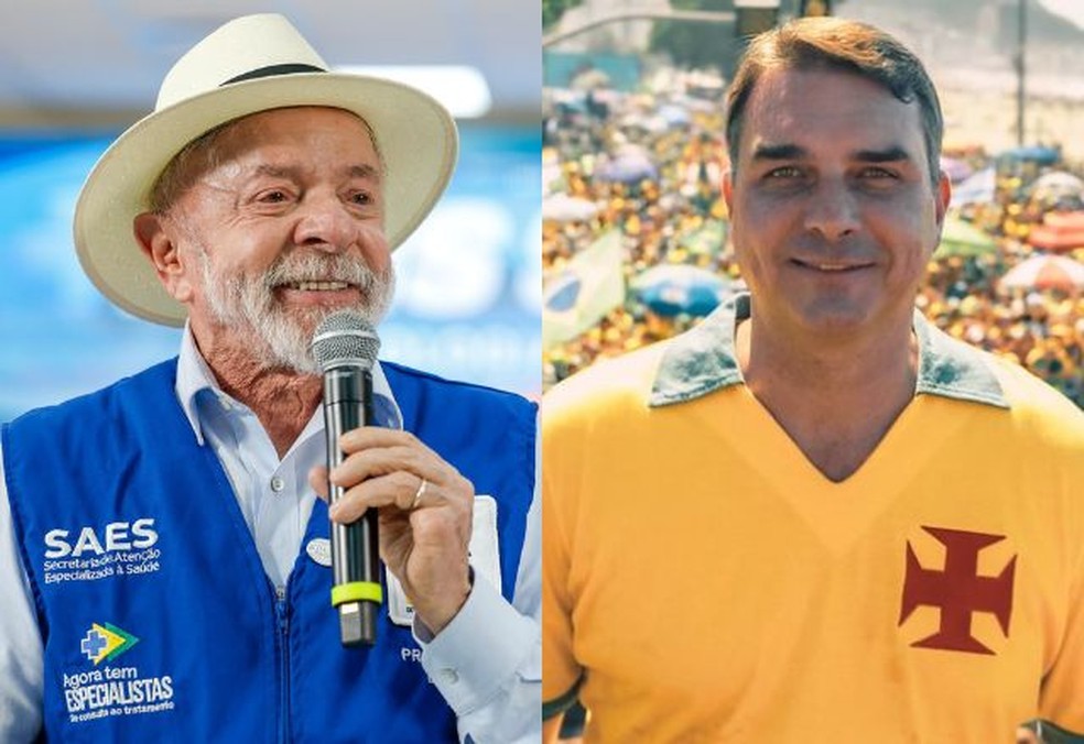 Luiz In�cio Lula da Silva (PT) e Fl�vio Bolsonaro (PL) � Foto: Wallison Breno/PR e Divulga��o/Flickr Fl�vio Bolsonaro