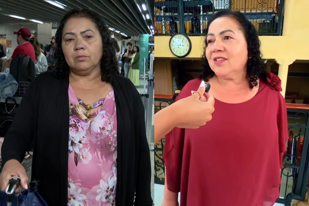 Iza de Sousa chegou a tempo no casamento do filho após ter voo cancelado no Paraná. — Foto: Reprodução/Cartório Cristiane Passos