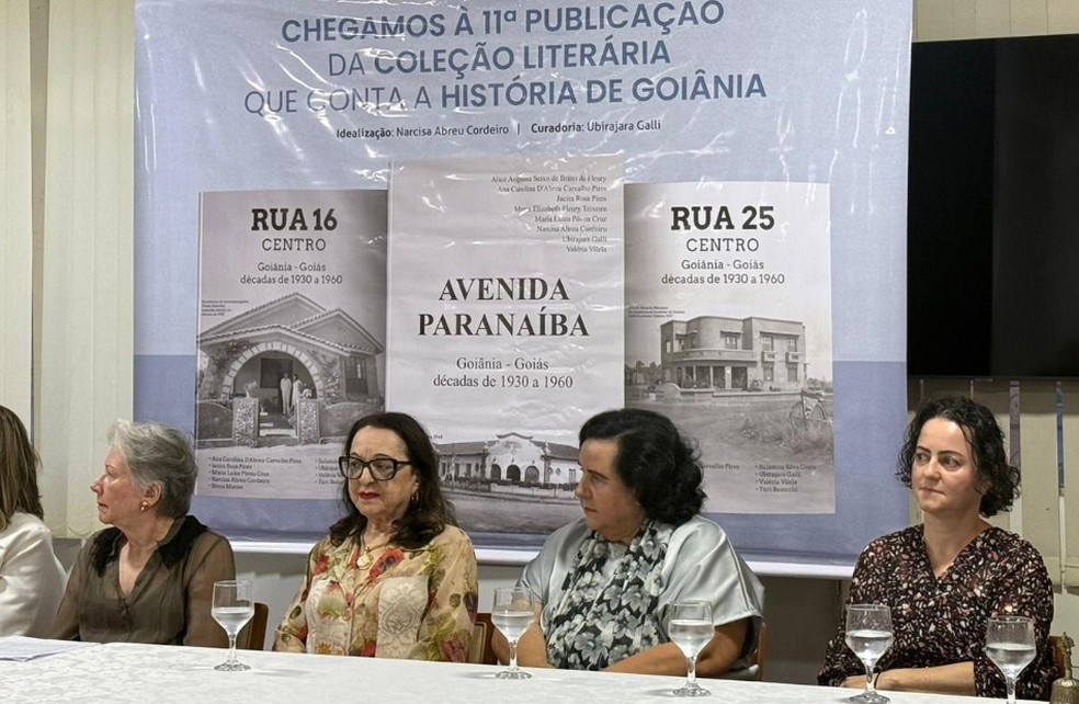 'Cápsula literária': filhos de pioneiros registram história do Centro de Goiânia em série de livros para garantir legado — Foto: Rodrigo Melo/O popular