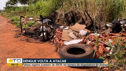 Palmas registra aumento de 880% nos casos de dengue