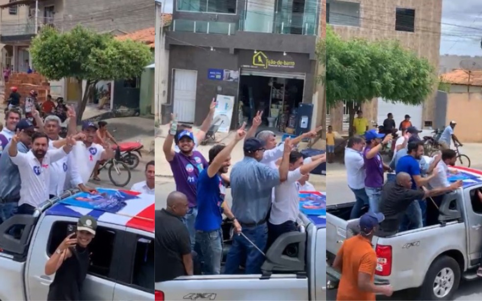 Governador da Bahia é alvo de ovada por parte de correligionários do PT em Jeremoabo — Foto: Reprodução/Redes Sociais