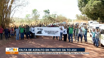 Moradores cobram melhorias na rodovia TO-454