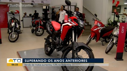 Venda de motos no Tocantins cresce 13% em 2024