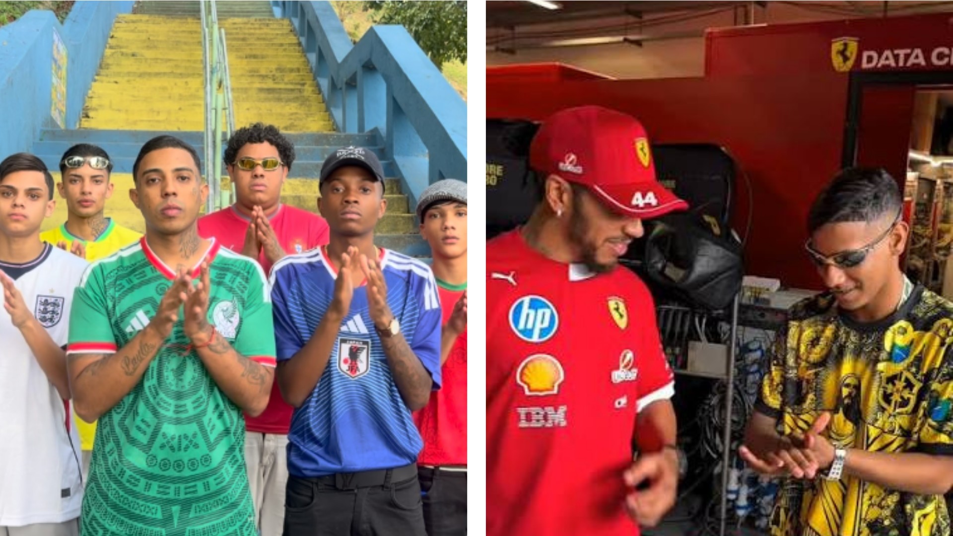 'Coral do funk' viraliza com batida na palma da mão que conquistou Lewis Hamilton e rodou o mundo