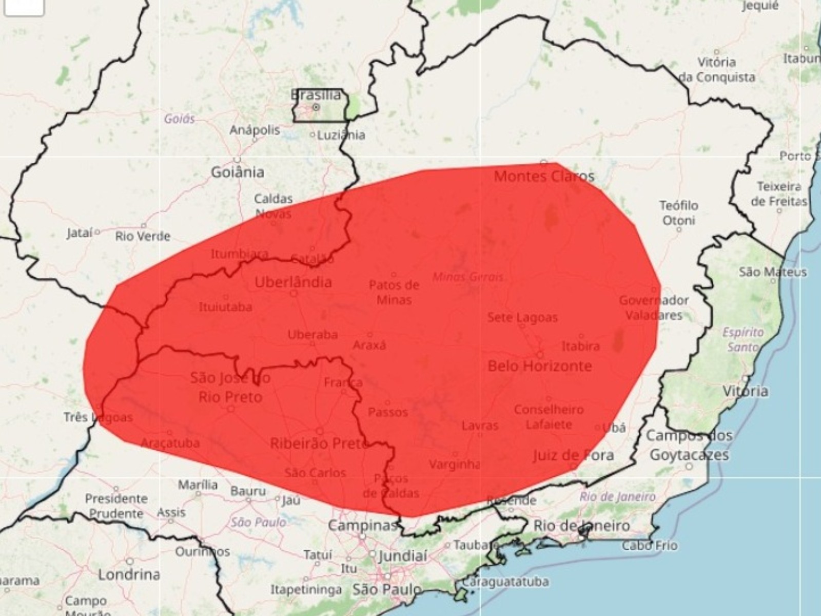 Inmet emite alerta vermelho de 'onda de calor' para 81 cidades do Leste de Minas