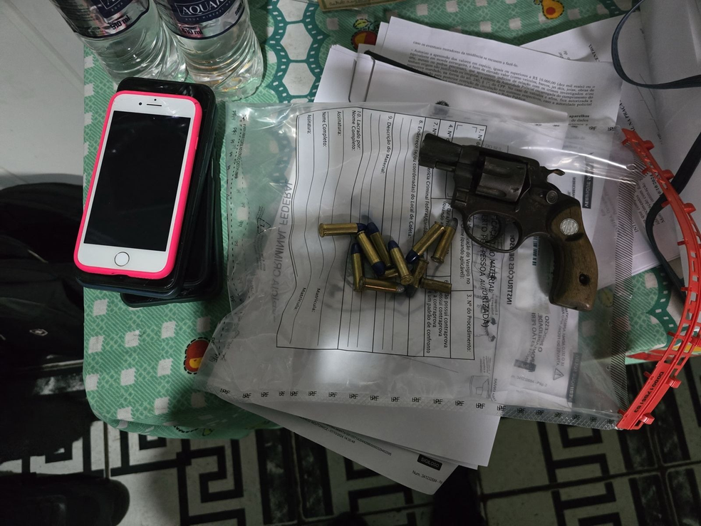 Material apreendido durante a Operação São João — Foto: Polícia Federal