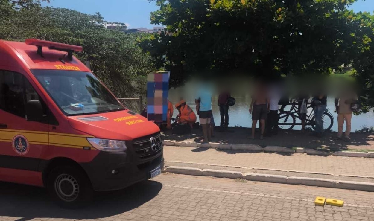 Homem é socorrido após afogamento em lagoa de Governador Valadares e recupera sinais vitais