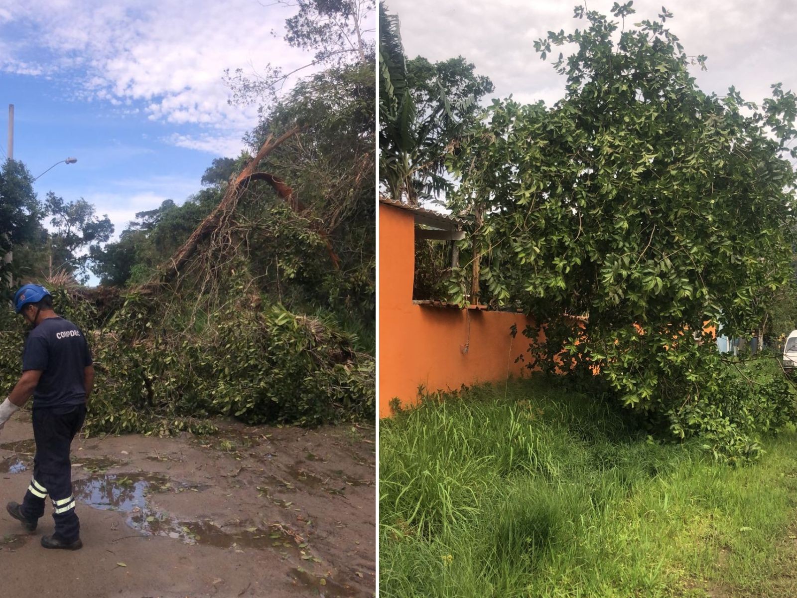 Ciclone extratropical provoca ventos de 99km/h e causa estragos no litoral de SP; VEJA