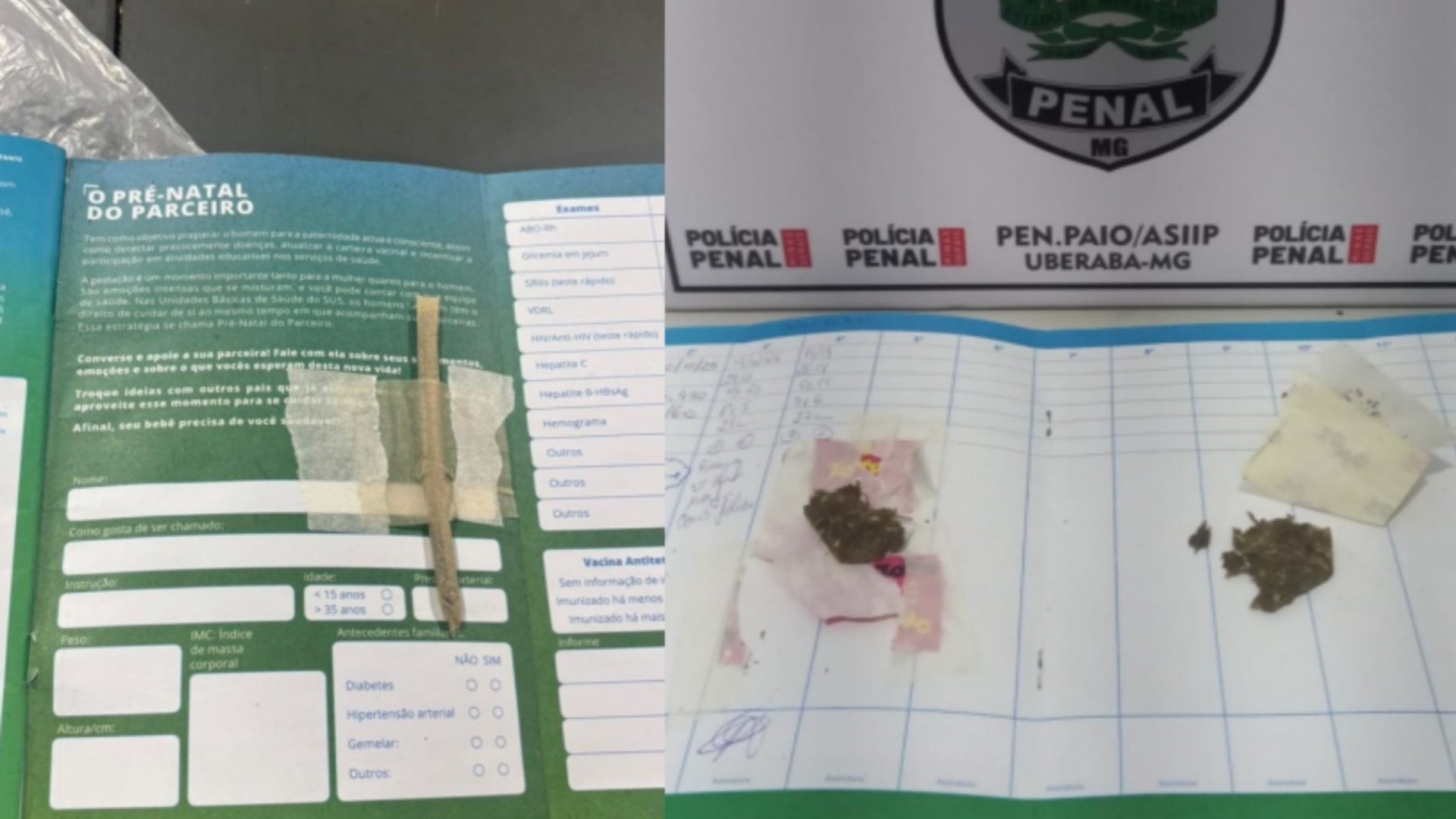 Visitante esconde maconha em cartão de gestante e acaba descoberta em penitenciária de Uberaba