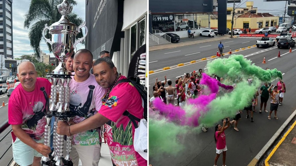 2 de 4
Coroa Imperial durante a apura&ccedil;&atilde;o do carnaval em Bauru em fevereiro de 2026 &mdash; Foto: Lu&iacute;s Negrelli/ TV TEM