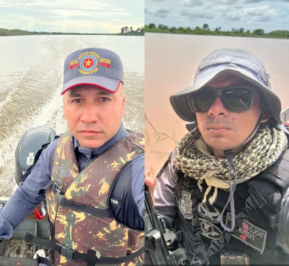 Sargento Helidiony Barbosa e Soldado Jaderson Nunes Teixeira. — Foto: Reprodução