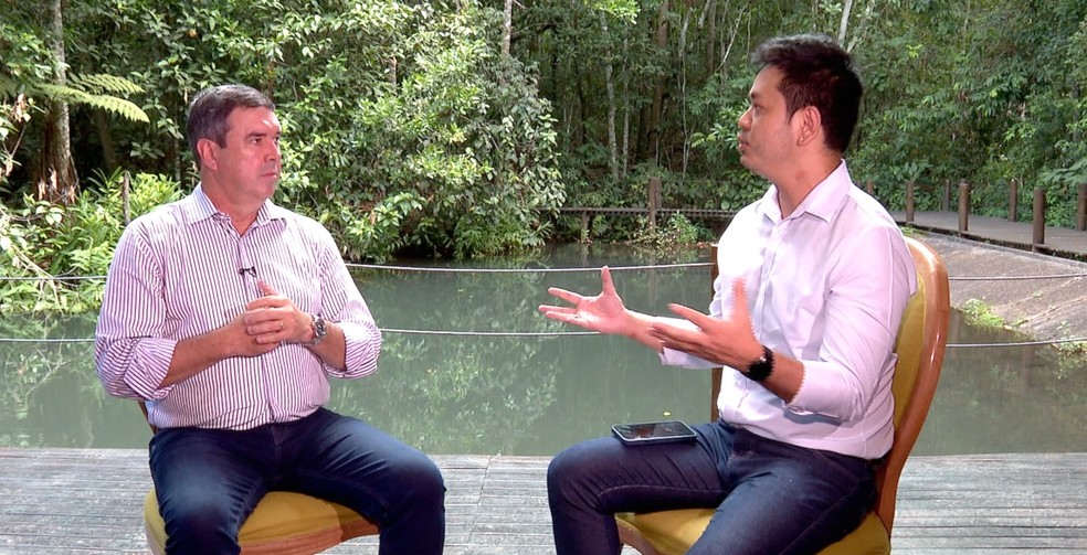 Eduardo Riedel em entrevista ao Bom Dia MS — Foto: TV Morena