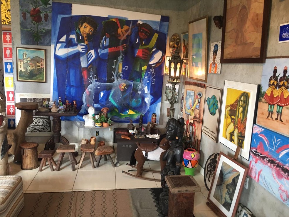 Acervo da Laje é o primeiro museu no subúrbio de Salvador — Foto: João Souza/G1