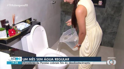 Moradores de Paraíso do Tocantins cobram solução após um mês de falta de água recorrente