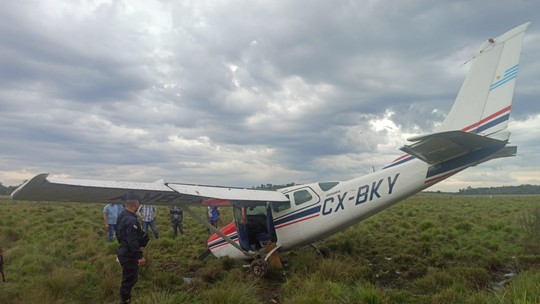 Aeronave é roubada de aeroclube na fronteira do Brasil com o Uruguai e encontrada no Paraguai