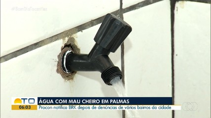 Procon notifica BRK após denúncias de água com mal cheiro em Palmas
