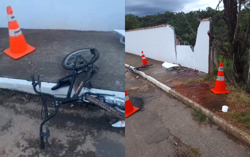 Irmãos de 8 e 9 anos batem em muro de bicicleta e morrem em MG — Foto: Redes sociais