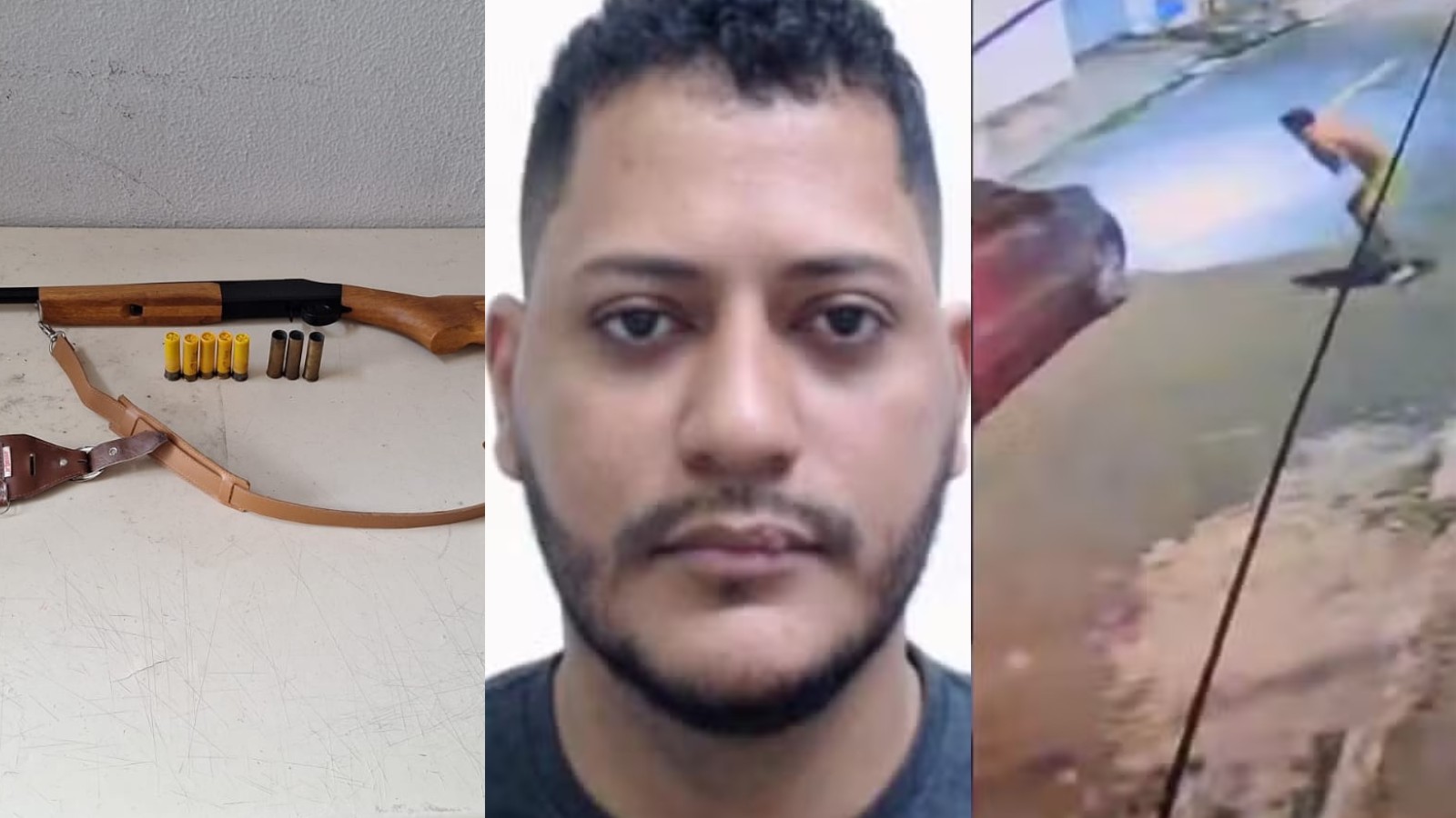 Espingarda é apreendida em casa de motorista por app suspeito de balear irmão de passageiro