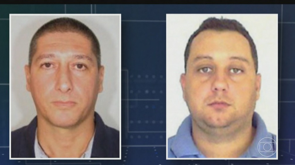 Ronnie Lessa e Élcio de Queiroz — Foto: Jornal Nacional/ Reprodução