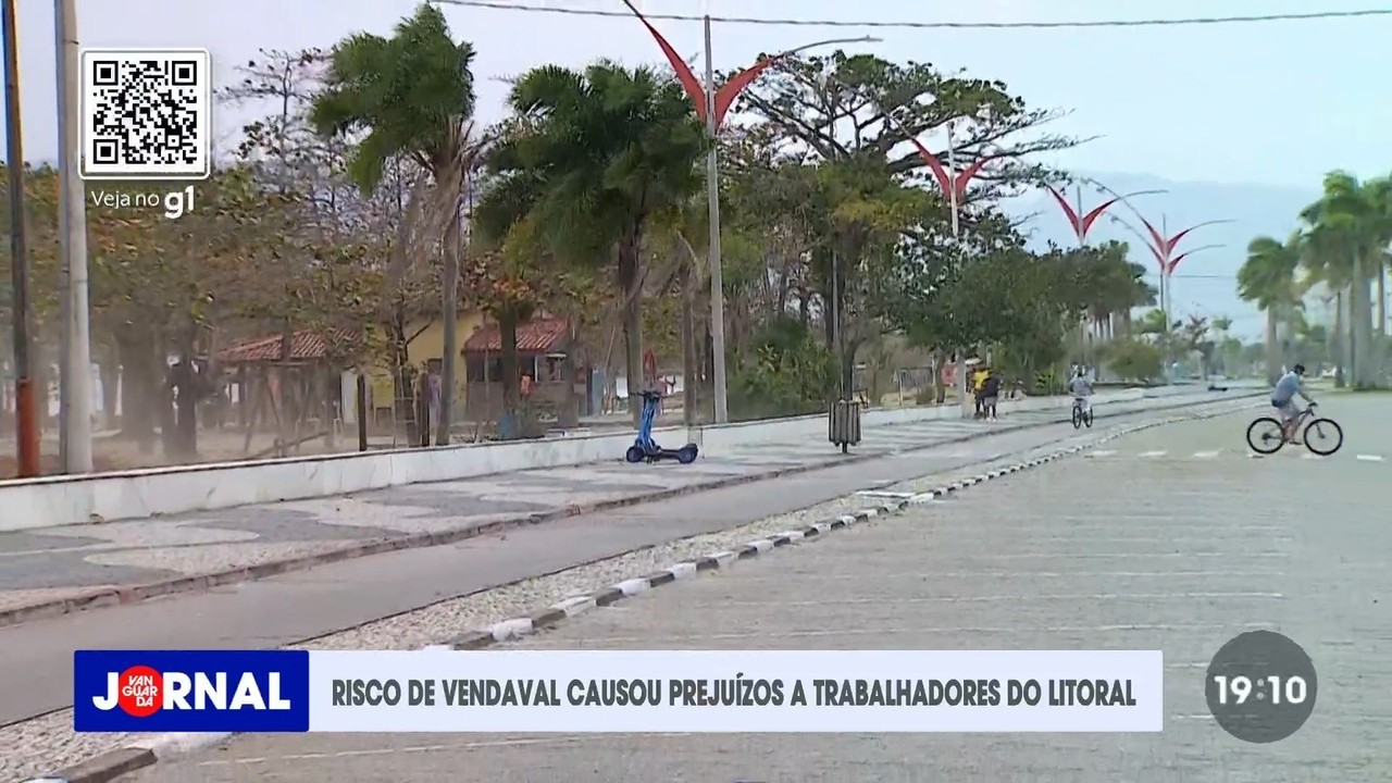 Como o alerta de ventania afetou o Litoral Norte: pesca parada, crianças fora da escola e prejuízo no comércio