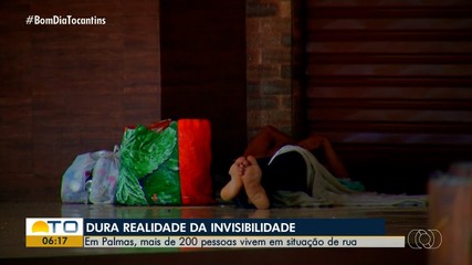 Levantamento aponta mais de 200 pessoas em situação de rua em Palmas
