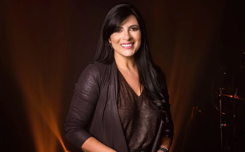 Fernanda Brum se apresentou na Marcha para Jesus em Rio Preto (SP) — Foto: Reprodução
