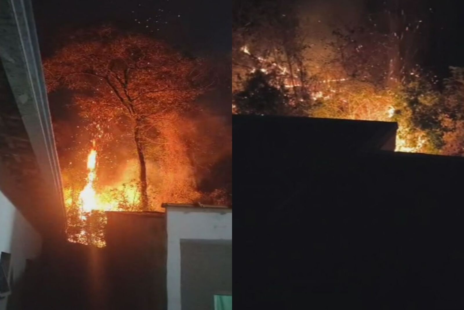 Incêndio atinge área de mata na zona norte de Sorocaba e se aproxima de casas 