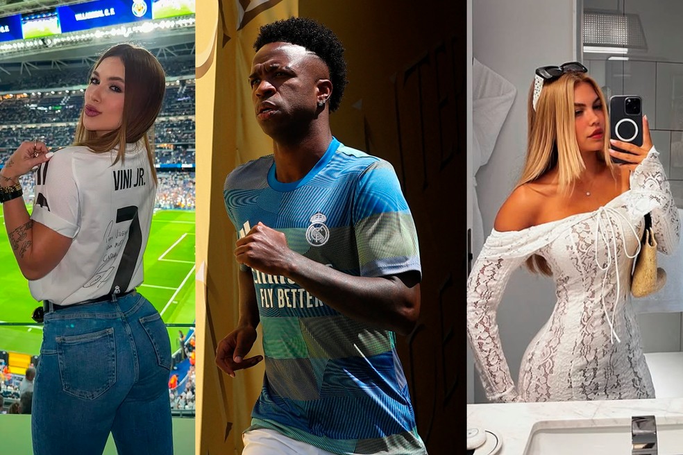 Virginia terminou o romance com Vini Jr depois da divulgação de mensagens entre o jogador e a modelo Day Magalhães — Foto: Reprodução/Instagram/Reuters