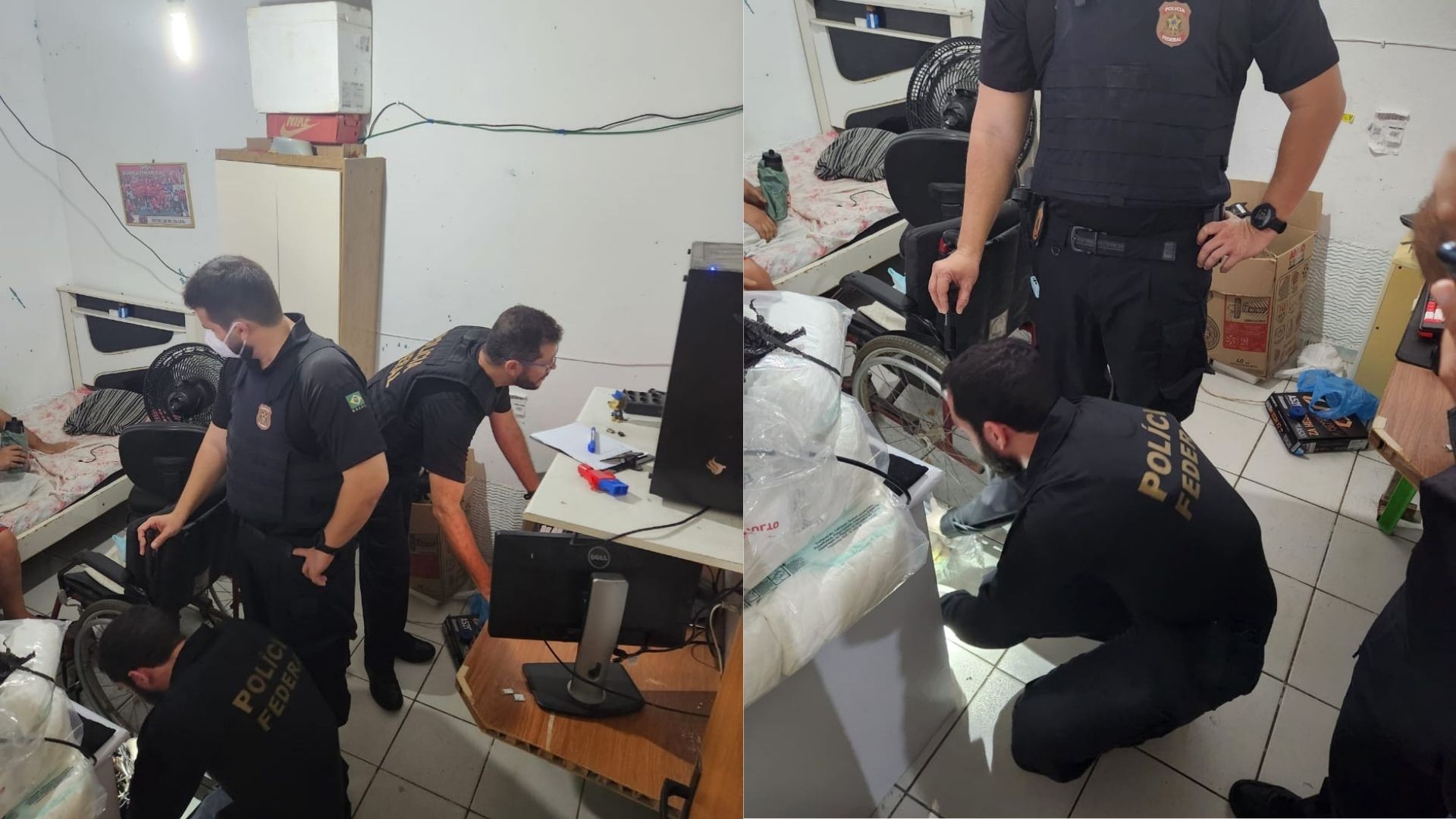 Suspeito de armazenar imagens de abuso sexual infantil é entubado após tomar substância misteriosa durante operação da PF
