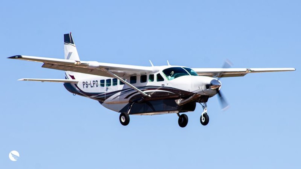 Modelo da aeronave que transportava a comitiva do governador Helder Barbalho — Foto: Divulgação